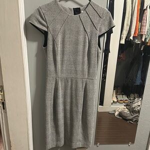 H&M Elegant Gray Cap Sleeve Dress size 4